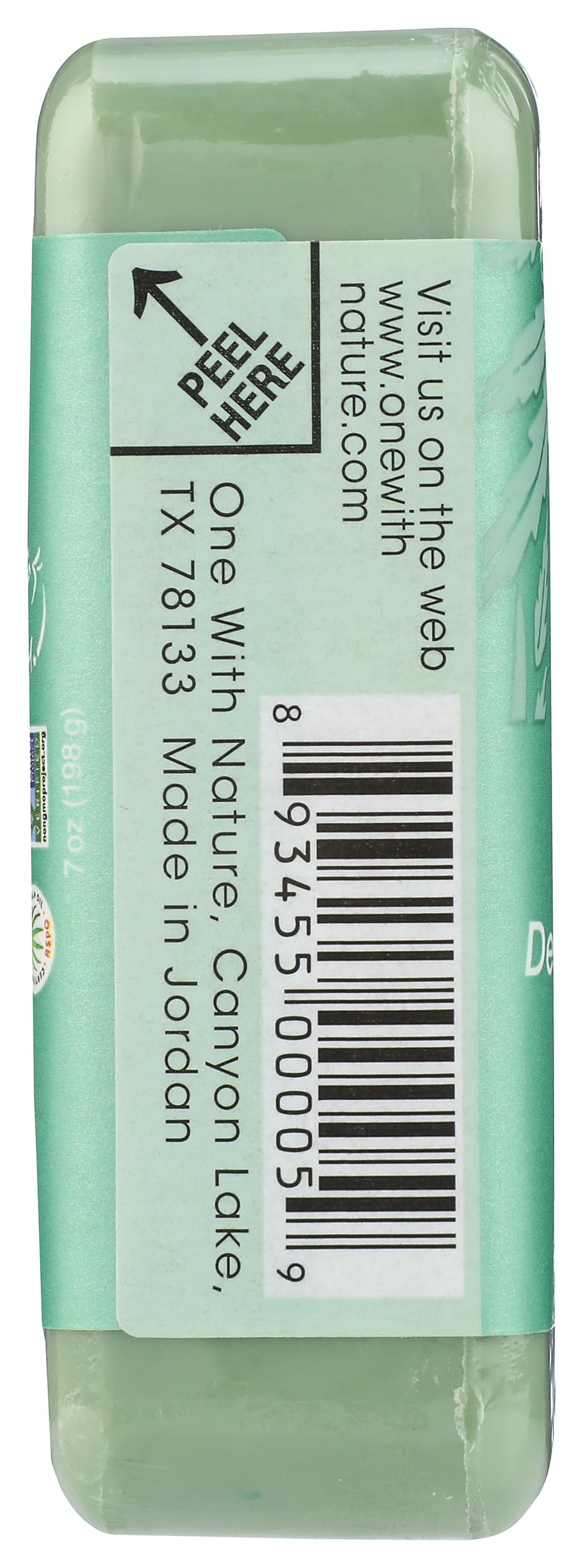ONE WITH NATURE Dead Sea Hemp Bar Soap - 7 oz, Natural & Moisturizing for Dry Skin - Perfect for Shower, Bath & Spa Relaxation