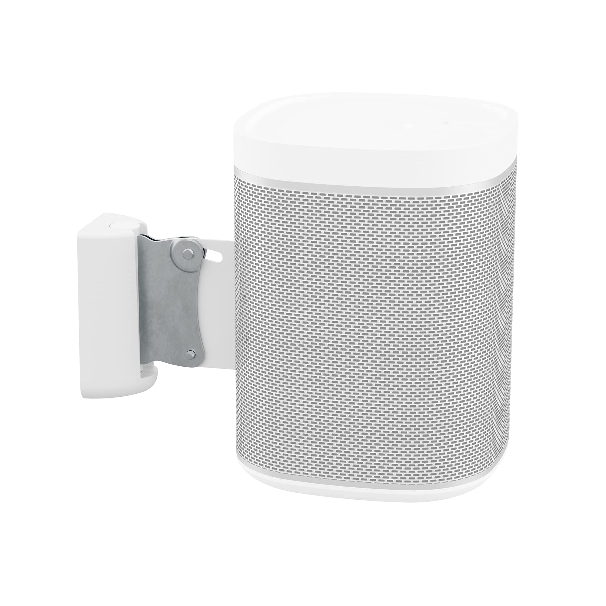 AK55W-A White Speaker Wall Mount Pair - Compatible with Sonos, Bose, JBL & More - Secure Installation for Home Theater, Studio & Outdoor Use