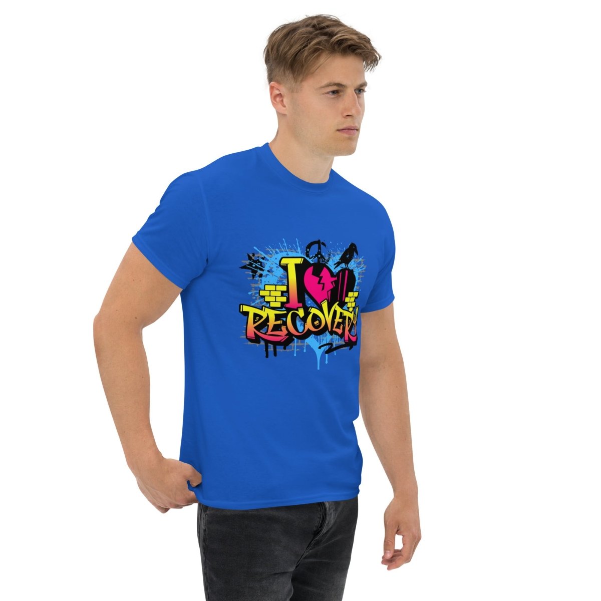 Urban Recovery Classic Graffiti Graphic T-Shirt for Men | Streetwear Fashion | Perfect for Casual Wear, Concerts & Urban Lifestyle
