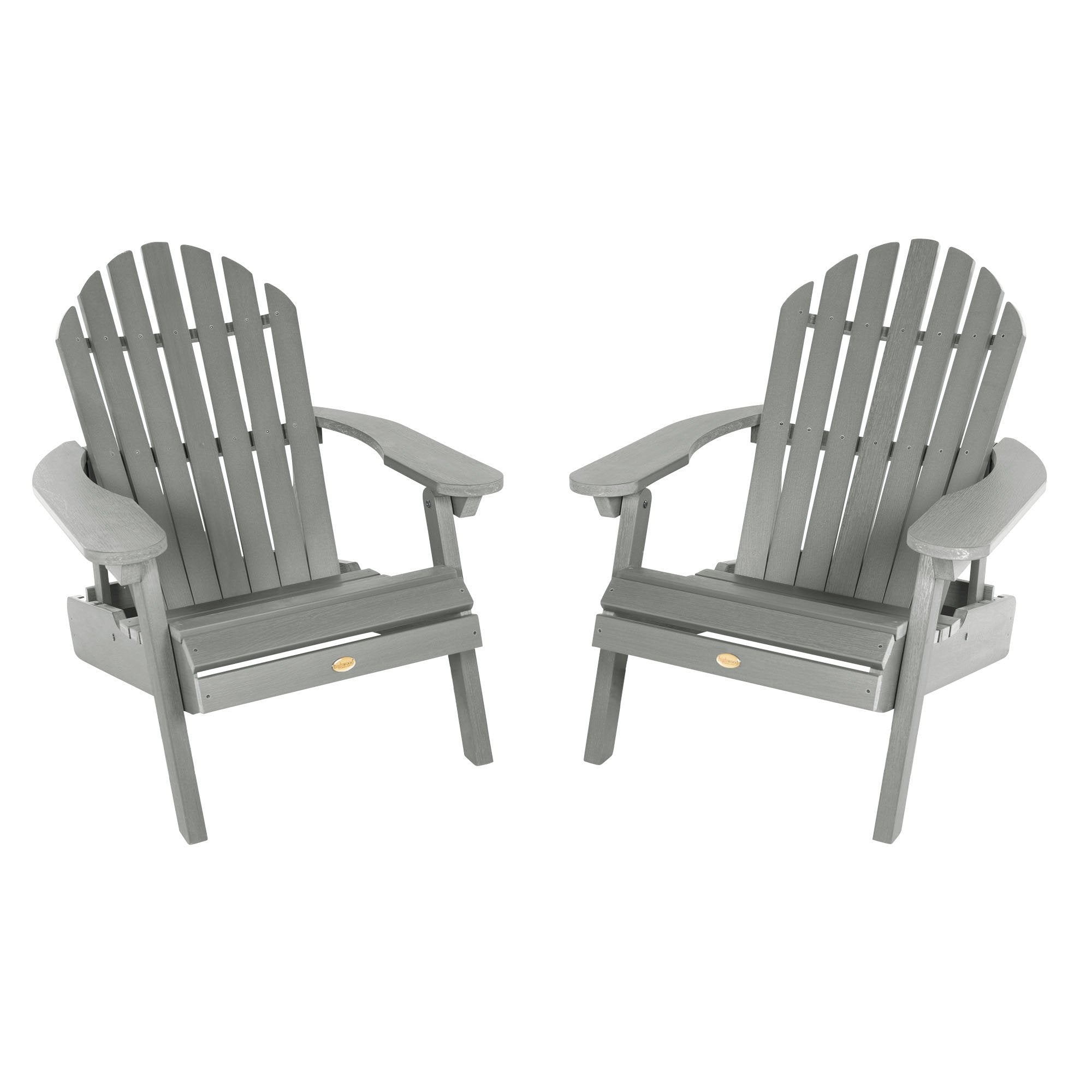 **Set of 2 Hamilton Reclining Adirondack Chairs – Outdoor Patio Furniture for Garden, Poolside & Backyard Relaxation**