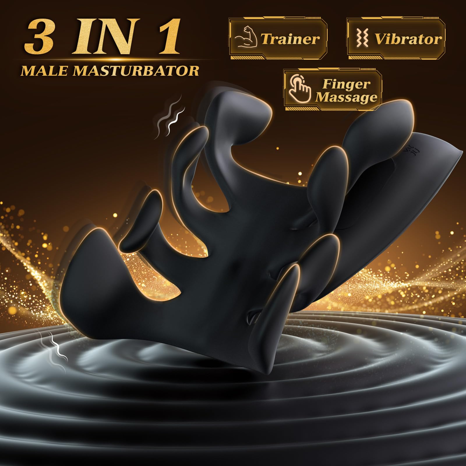 Premium Male Sex Toys - 10-Speed Vibrating Penis Trainer & Extender for Endurance & Pleasure | Handheld Male Masturbator for Solo Play & Couples Fun | Adult Toys for Men's Sexual Wellness & Performance Enhancement