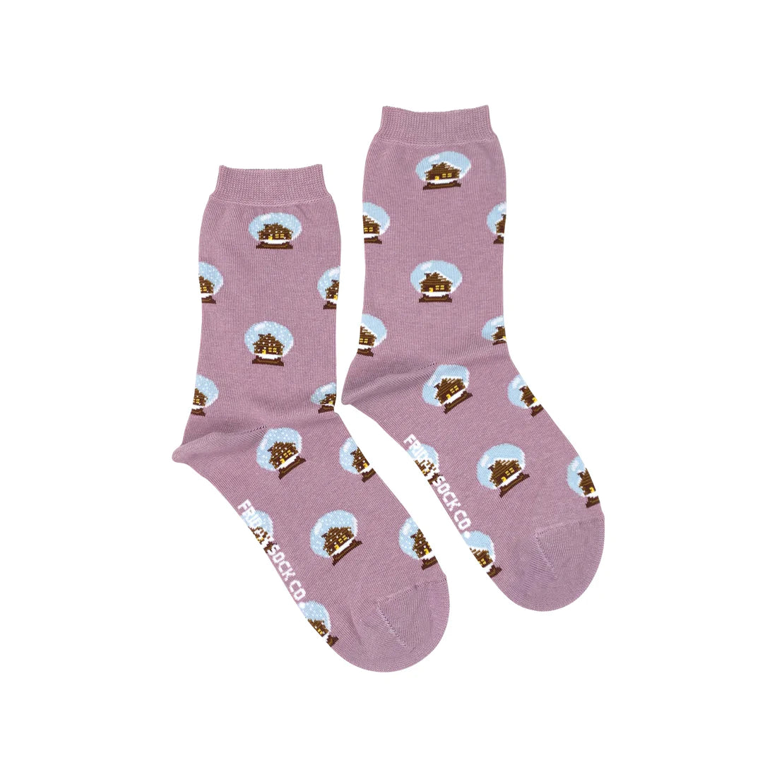 Unique Snowglobe Mismatched Socks - Fun Novelty Holiday Gift for Women & Men - Perfect for Christmas Stocking Stuffers, Winter Gifts & Cozy Home Decor