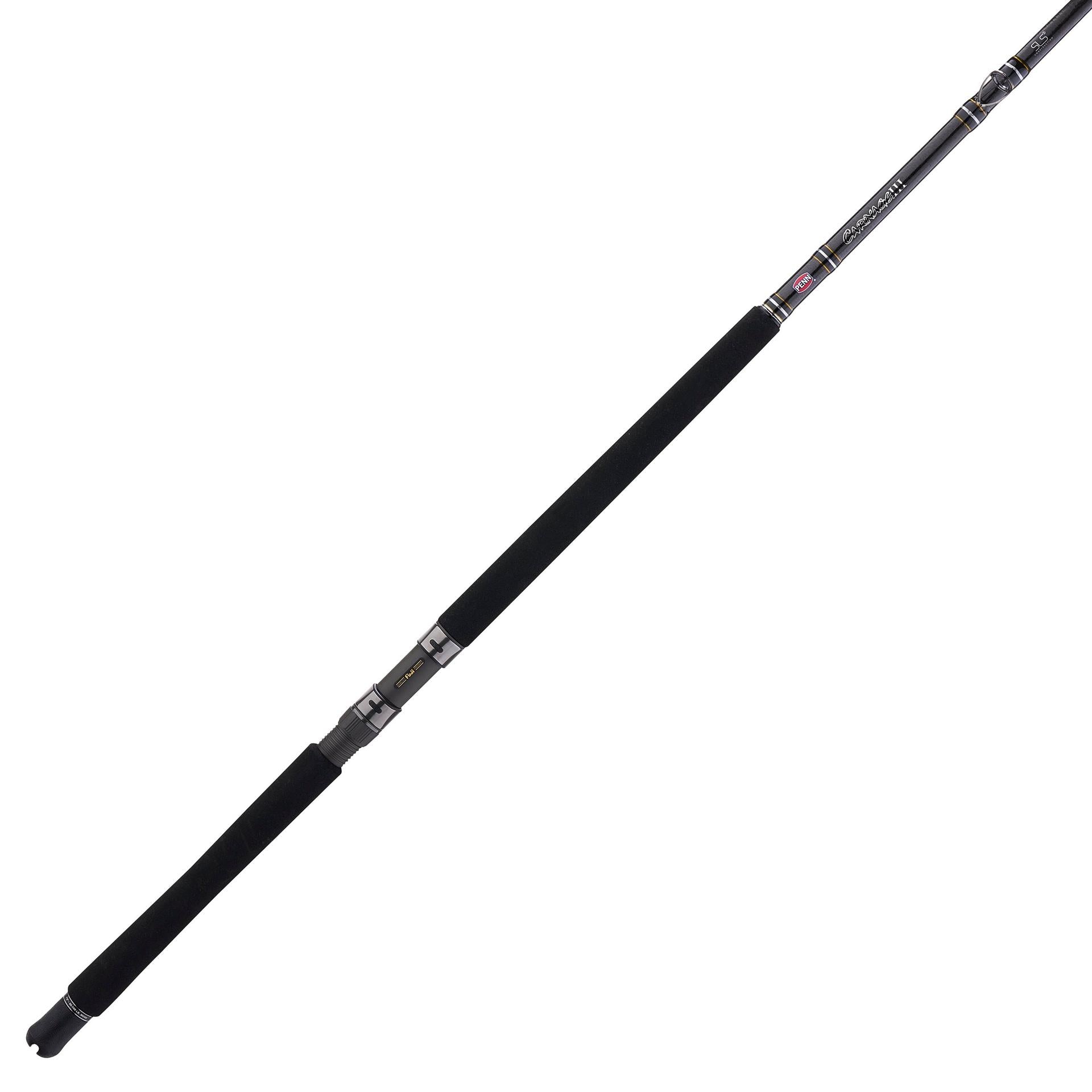 Carnage® III Conventional West Coast Boat Fishing Rod - Saltwater Offshore Trolling & Bottom Fishing for Salmon, Halibut, and Tuna