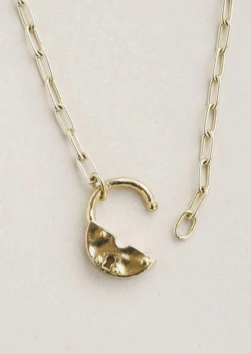 Gemstone Pendant Necklace | Half Moon Crystal Jewelry for Women | Perfect for Everyday Wear & Special Occasions