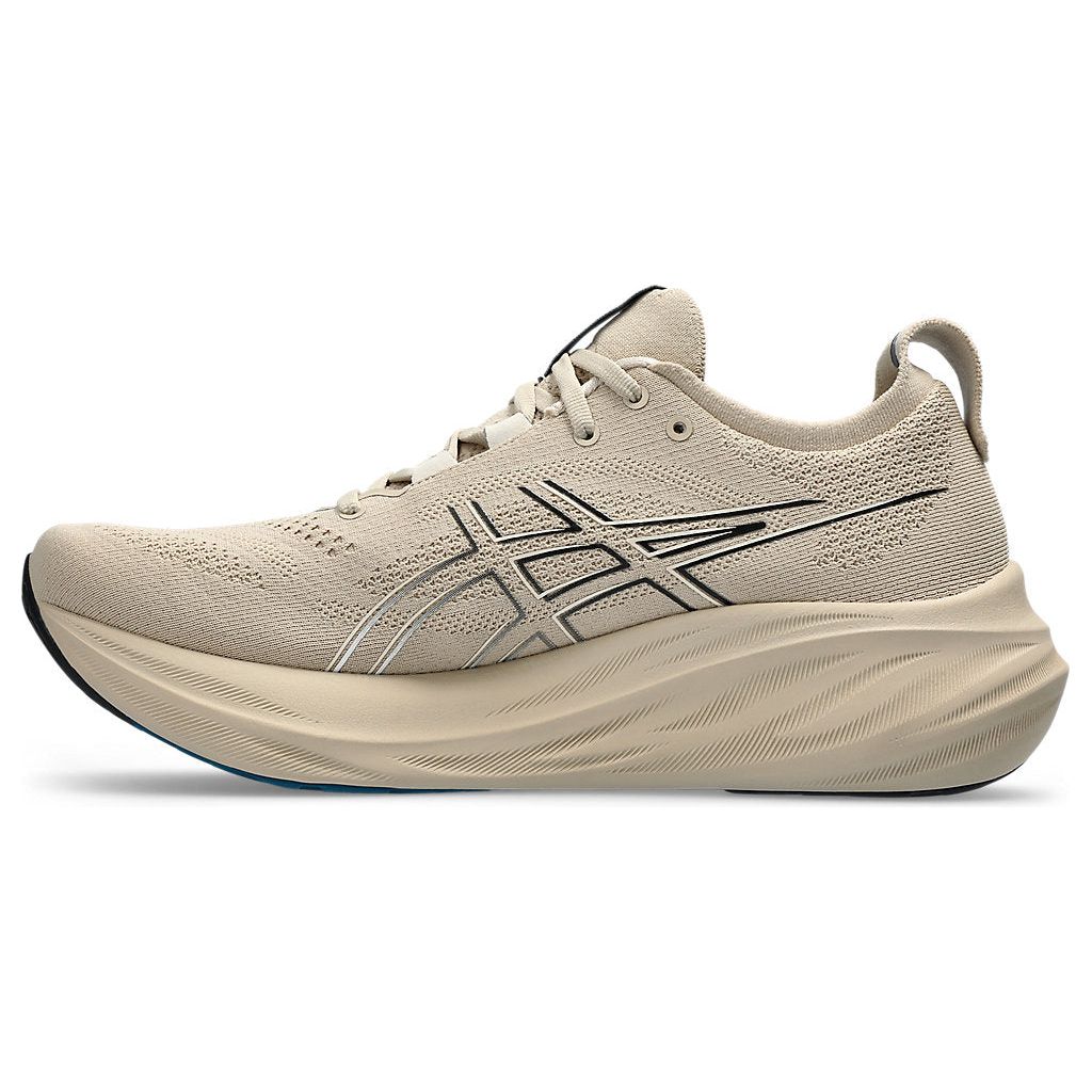 ASICS Men's Gel-Nimbus 26 Running Shoes - Feather Grey/Black - Premium Cushioned Sneakers for Long-Distance Running & Marathon Training