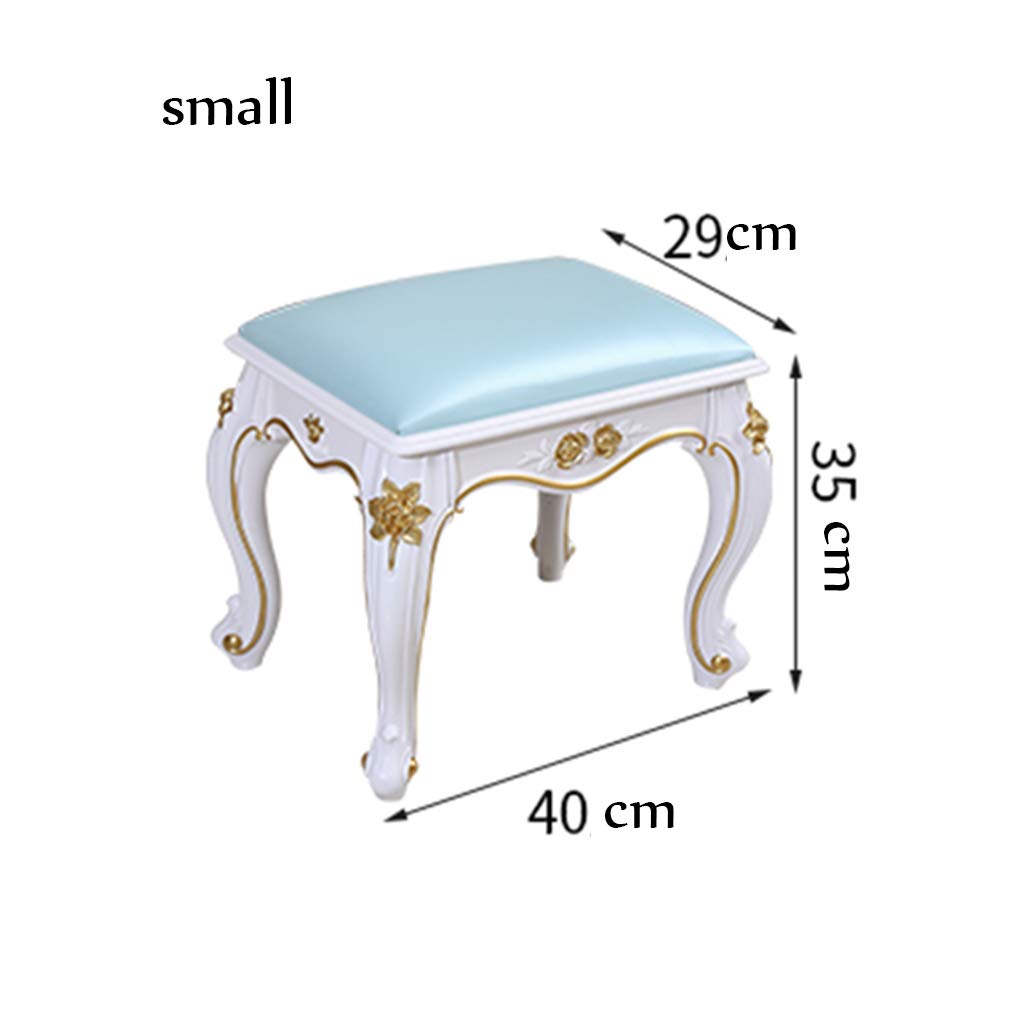 zyifan Square Vanity Stool with ABS Legs - Padded Makeup Dressing Bench, Sturdy 330LBS Capacity Piano Seat Chair for Bedroom & Bathroom - Perfect for Makeup Vanity, Dressing Room, and Home Decor