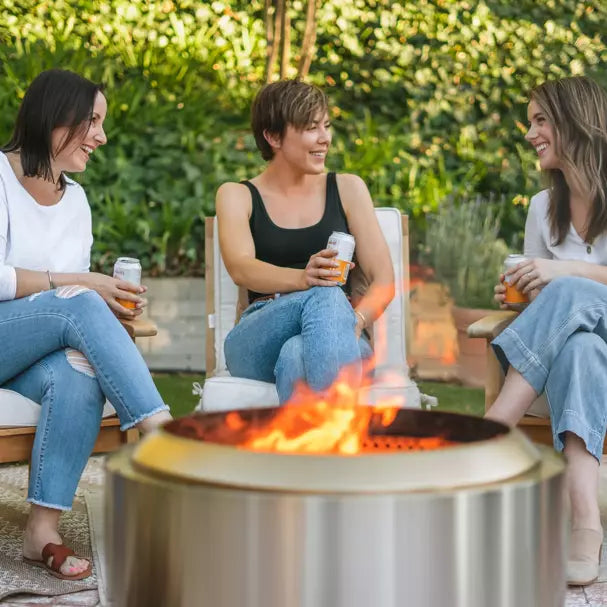 Solo Stove Yukon 2.0 Fire Pit - Smokeless Outdoor Campfire Pit for Backyard, Patio & Camping - 27 Inch Stainless Steel Wood Burning Stove (Model SSYUK 27 2.0)