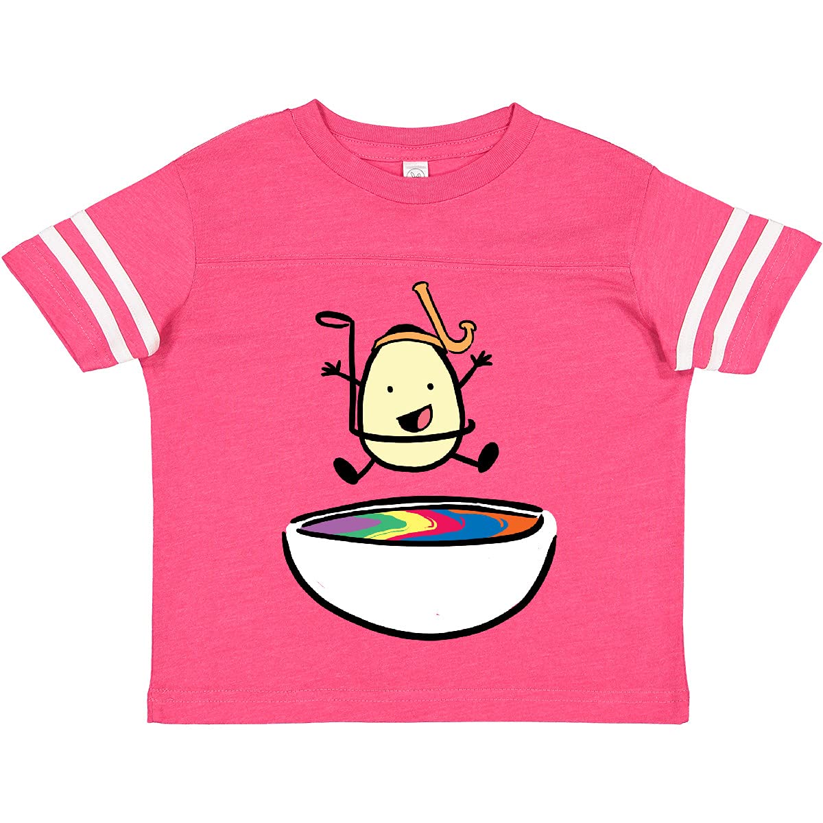 Easter Egg Jumping Into The Dye Snorkel Toddler T-Shirt - Cute Easter Outfit for Boys & Girls - Perfect for Easter Egg Hunts & Spring Celebrations