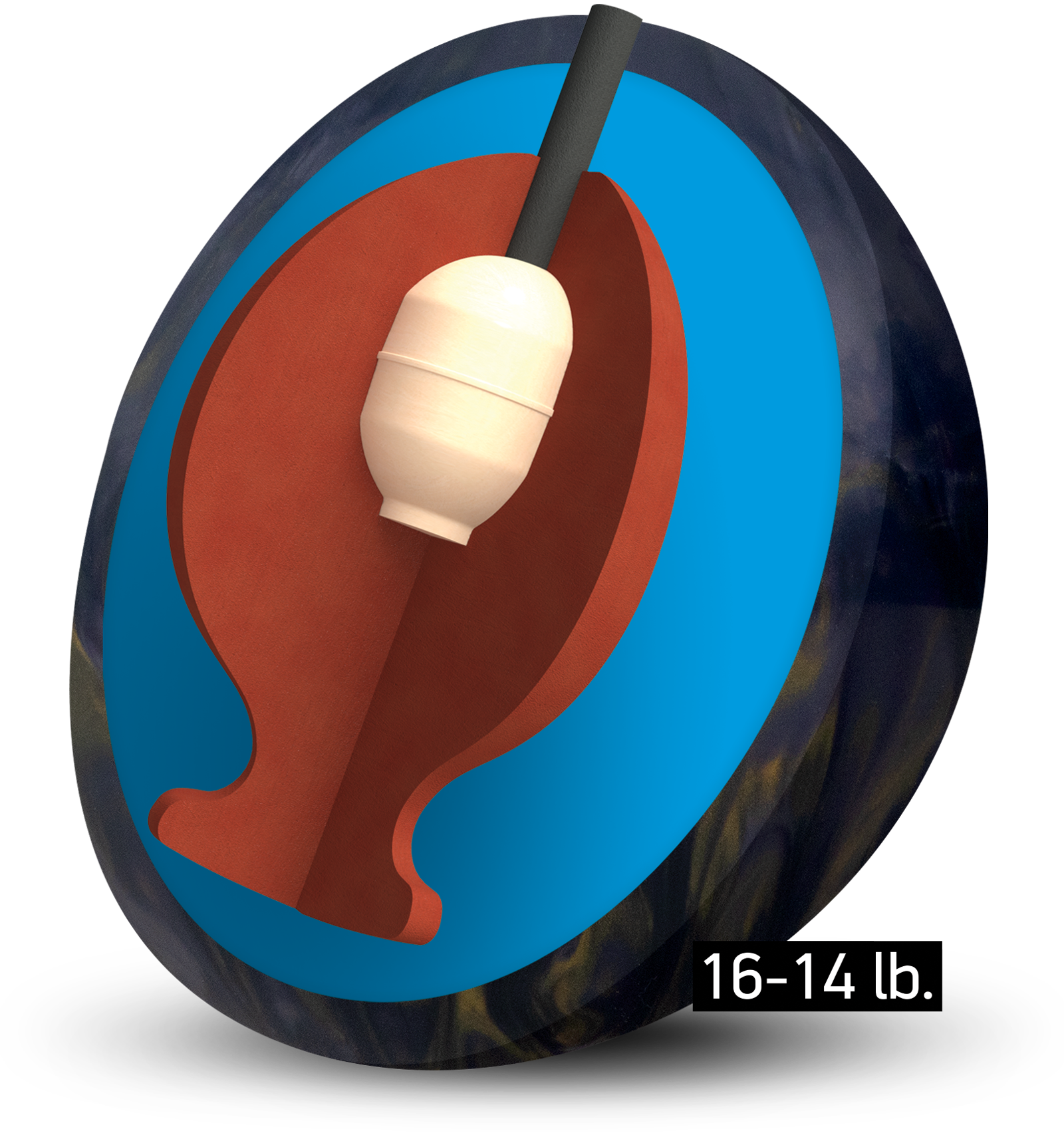 Columbia 300 Messenger PowerCOR Pearl Bowling Ball - High Performance Reactive Resin for Hook Potential | Perfect for League Play & Tournament Competition