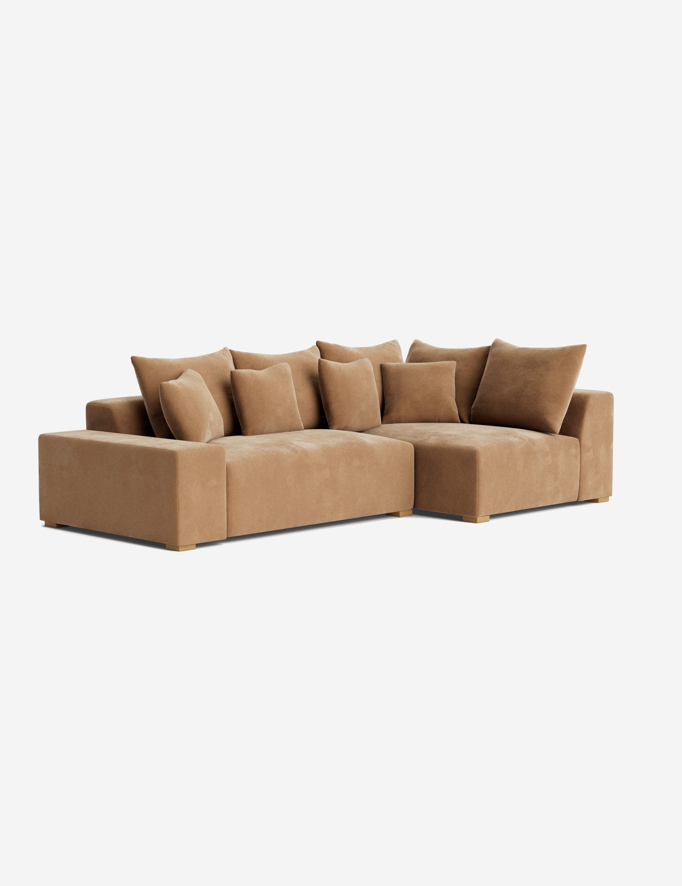 Stylish Clayton Sectional Sofa - Modern L-Shaped Couch for Living Room, Home Theater & Lounge Areas | Comfortable Fabric Upholstery & Spacious Seating