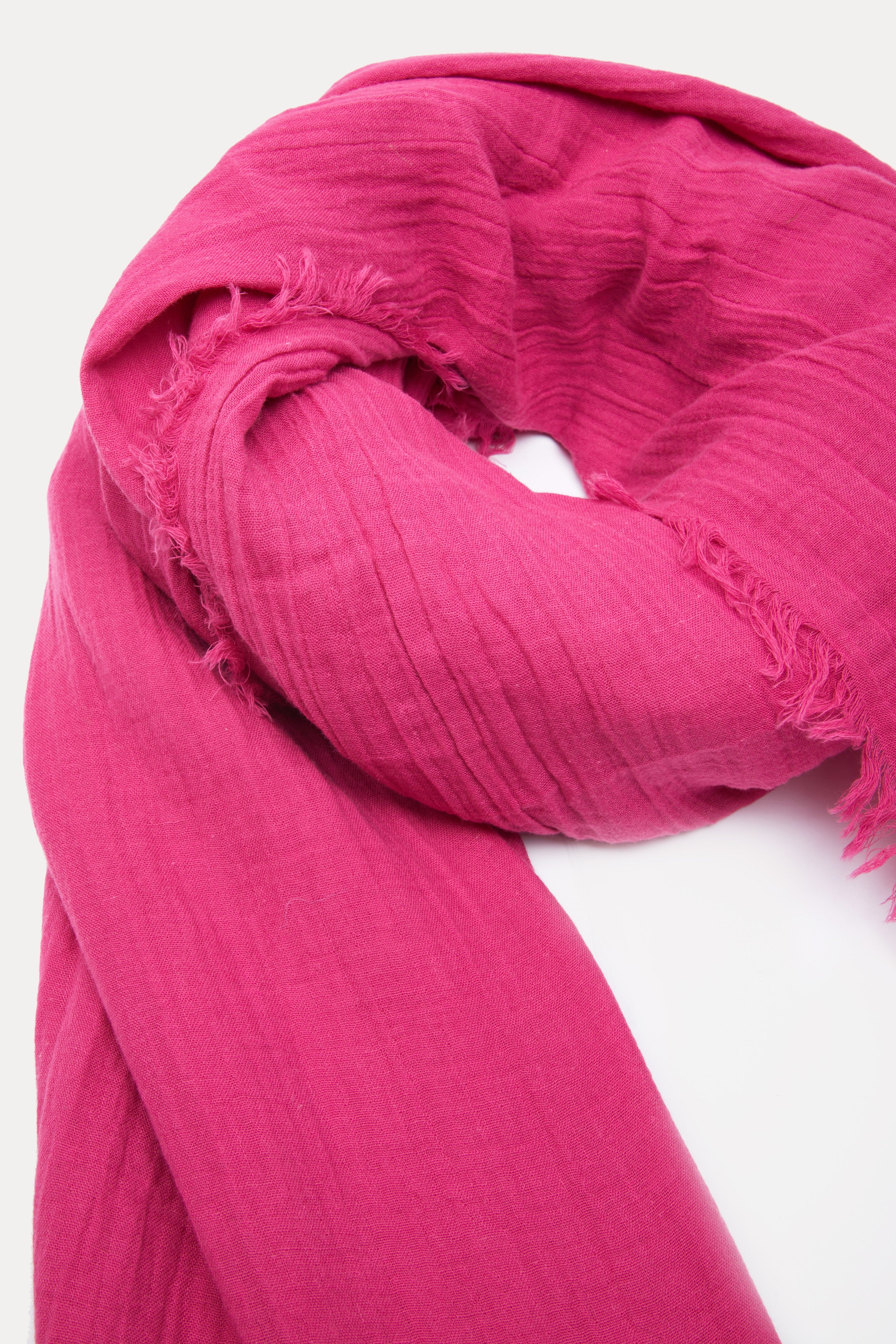 Premium Solid Cotton Fringed Scarf - Soft & Lightweight Winter Shawl for Women - Perfect for Cold Weather, Office Wear & Outdoor Activities