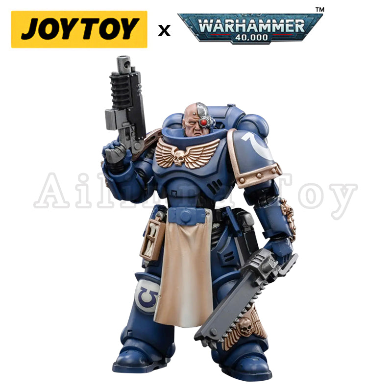 1/18 JOYTOY Warhammer 40K Ultramarines Primaris Lieutenant Horatius Action Figure - Collectible Miniature for Tabletop Gaming & Display