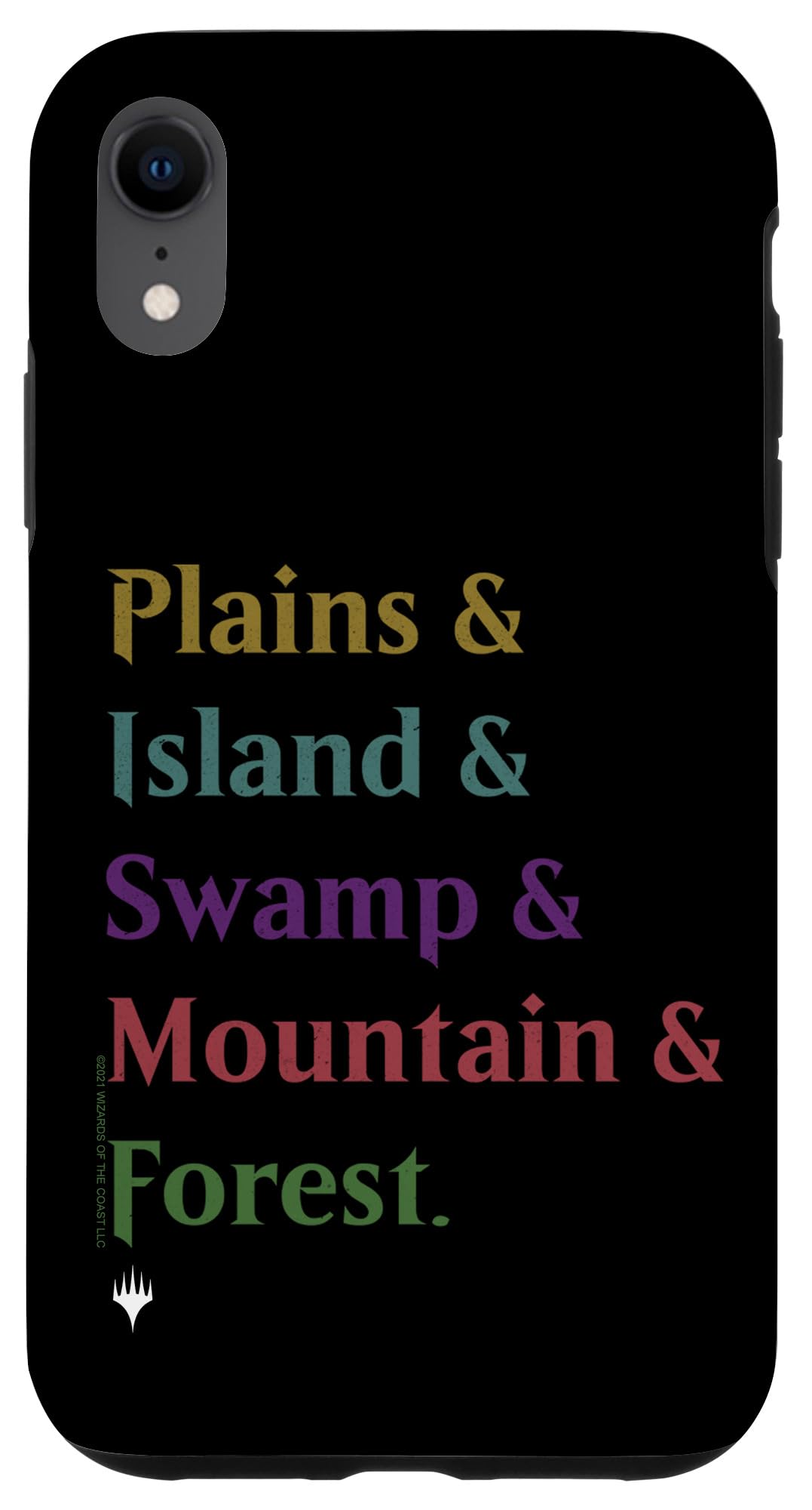 iPhone XR Magic: The Gathering Land Stack Text Case - Durable Protective Phone Cover for MTG Fans | Perfect for Gaming, Collecting & Everyday Use