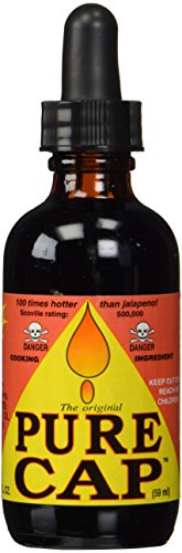 Pure Cap Hot Sauce - Ferociously Fiery Hot Sauce with 500,000 Scoville Heat Units | Perfect for Wings, Tacos & Spicy Food Lovers