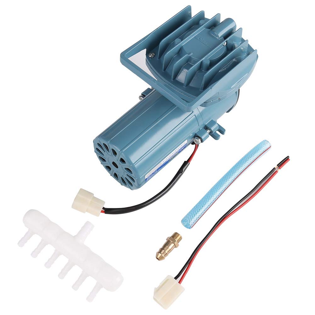 12V 35W Adjustable Aquarium Air Pump - Quiet Aerator for Fish Tanks, Ponds & Aquaculture | Perfect for Oxygenation in Home Aquariums, Outdoor Ponds & Fish Farms