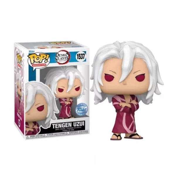 Funko Pop Animation: Demon Slayer Tengen Uzui Kimono Special Edition Collectible Figure - Perfect for Anime Fans, Gift Ideas & Display in Home or Office