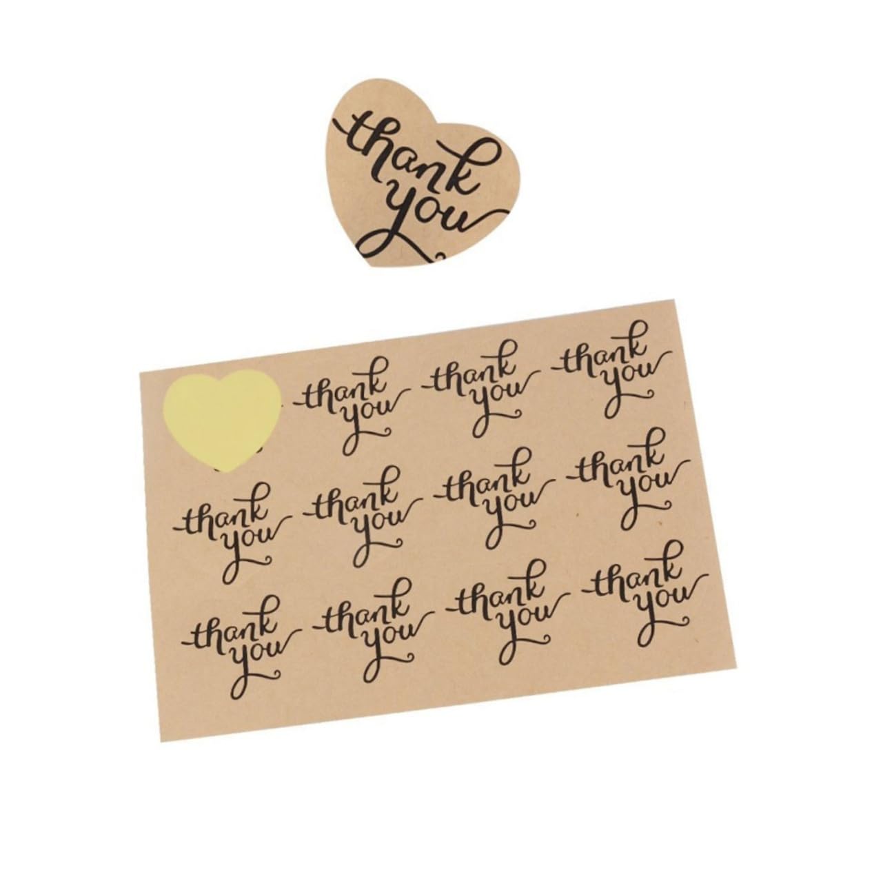 STOBOK 25 Handmade Adhesive Stickers - Envelope Seals for Biscuit Bags & Gifts