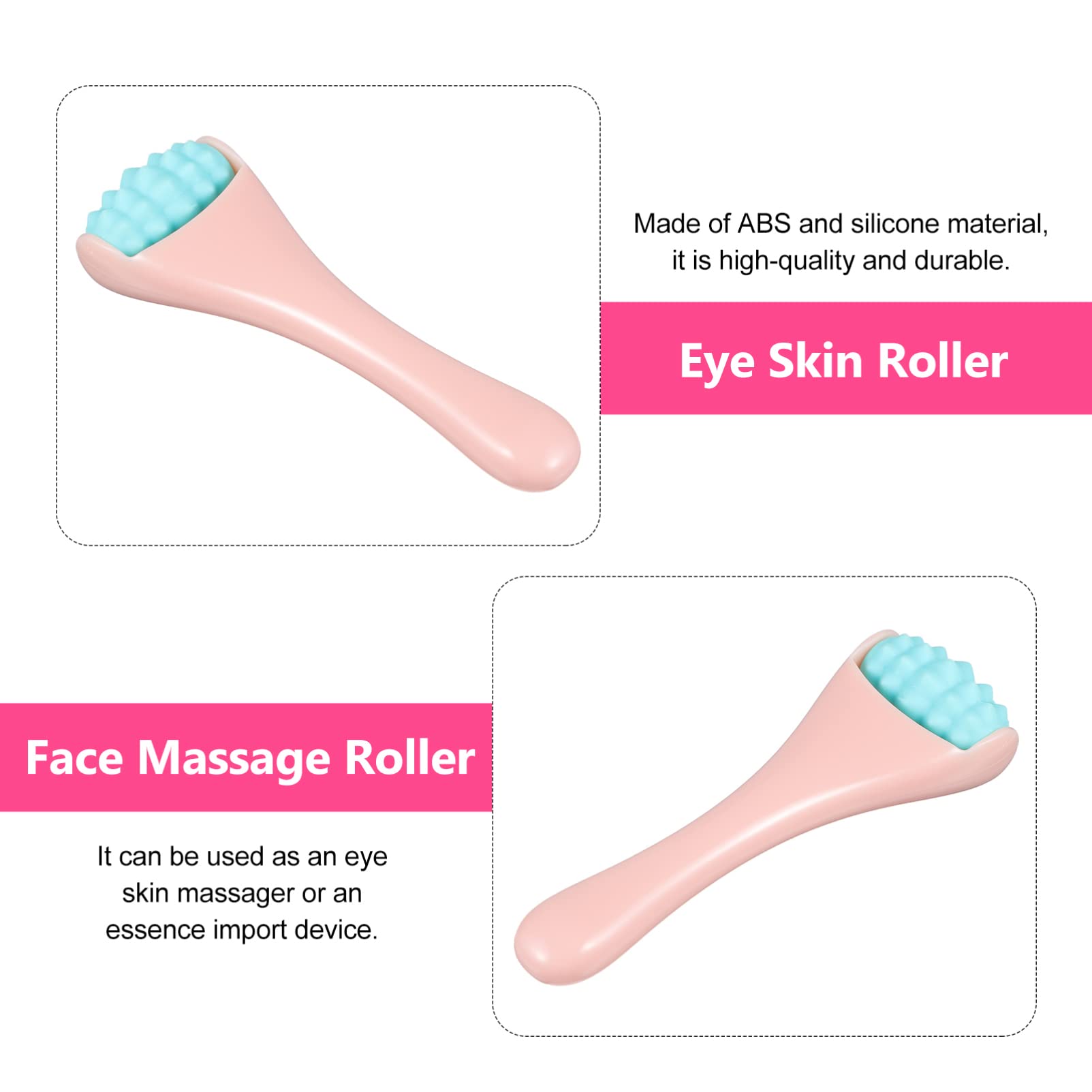 HEALLILY Eye Cream Applicator & Face Roller - Cooling Beauty Tool for Dark Circles, Puffiness & Wrinkles - Perfect for Skincare Routine & Makeup Application