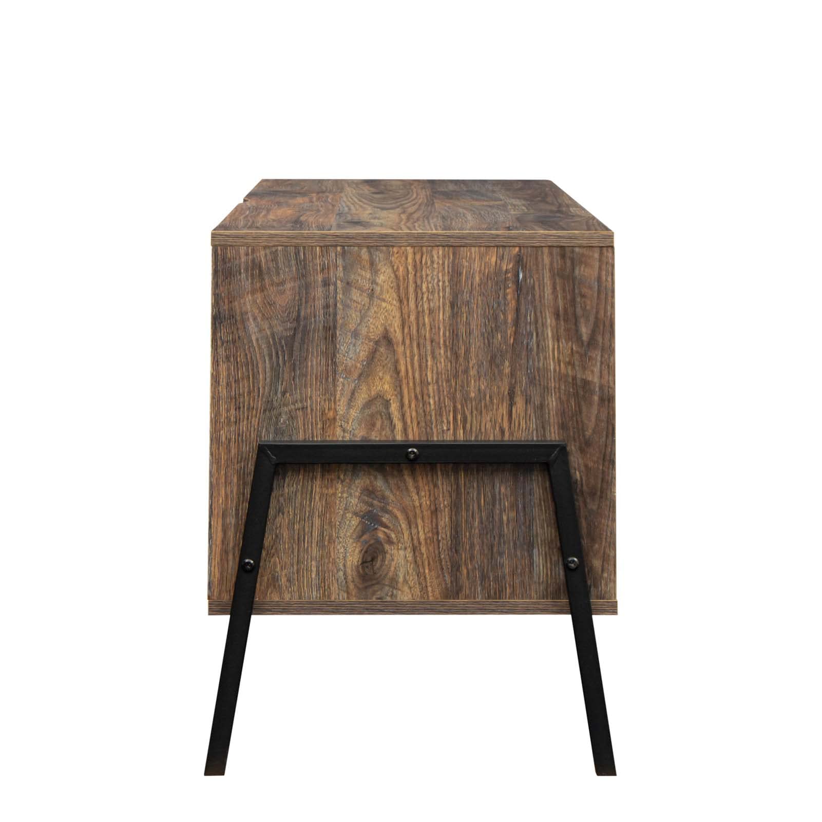 Mid-Century Modern TV Stand with Storage | Solid Wood Media Console for Living Room, Bedroom & Office | Espresso Finish | Perfect for Entertainment Centers & Home Theater Setups