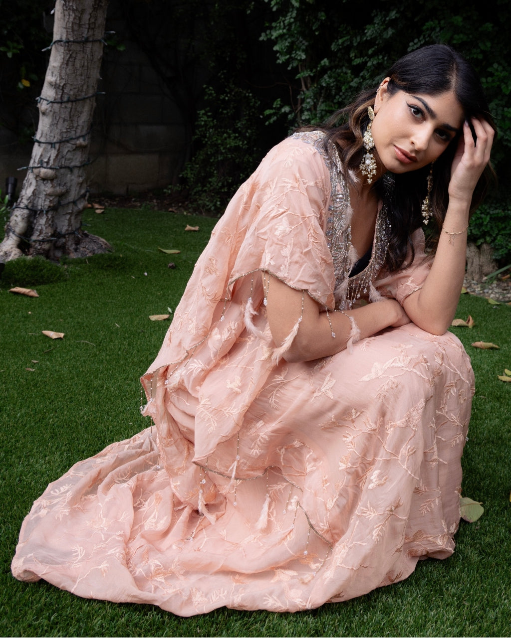 Dusty Pink Ophelia Kaftan - Elegant Boho Beach Cover Up & Summer Maxi Dress for Women | Perfect for Vacations, Pool Parties, and Resort Wear