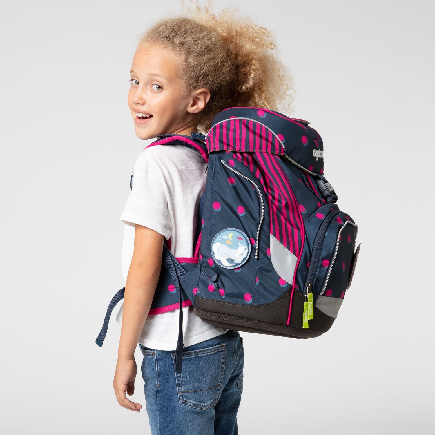Ergobag Pack School Backpack 6-Piece Set with Shoobi DooBear Design - Perfect for Kids' School, Travel & Daily Use