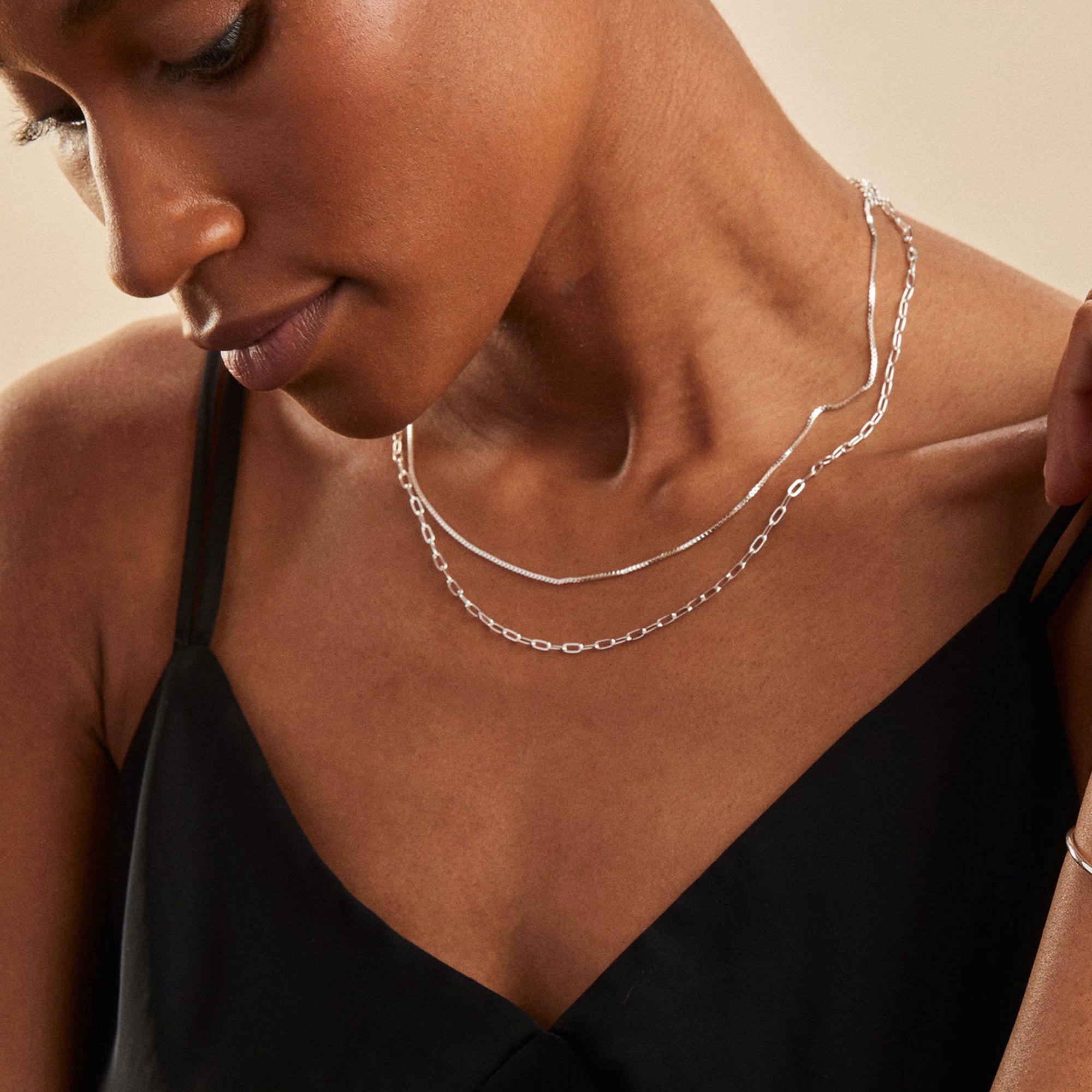 Elegant Box Chain Necklace for Women - 18K Gold Plated Stainless Steel Jewelry - Perfect for Everyday Wear, Parties & Gifts