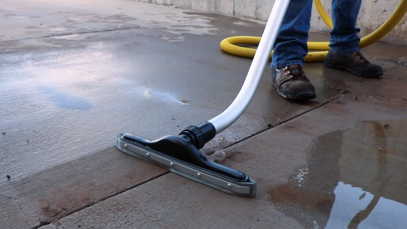 Dustless Industrial Slurry Vac Topper 120V with Hose for 55 Gallon Drum - Heavy Duty Wet/Dry Vacuum System for Construction Sites & Workshop Cleaning