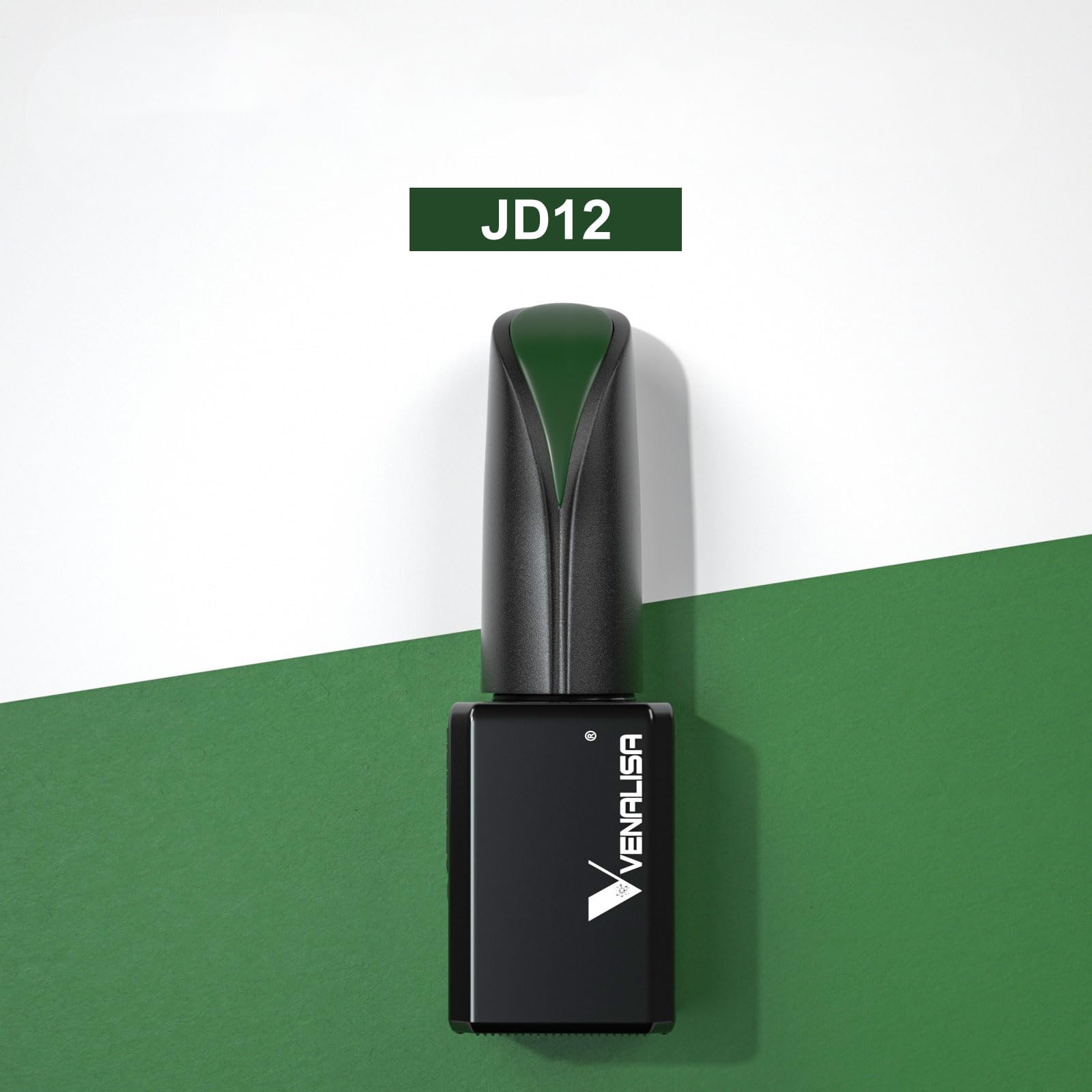 VENALISA 15ml Emerald Green Gel Nail Polish - Dark Green Lime Soak Off UV LED Nail Gel for Manicure, Salon & DIY at Home | Long-Lasting Nail Art Starter Kit (0.53 OZ) - Perfect for Parties, Weddings & Everyday Wear