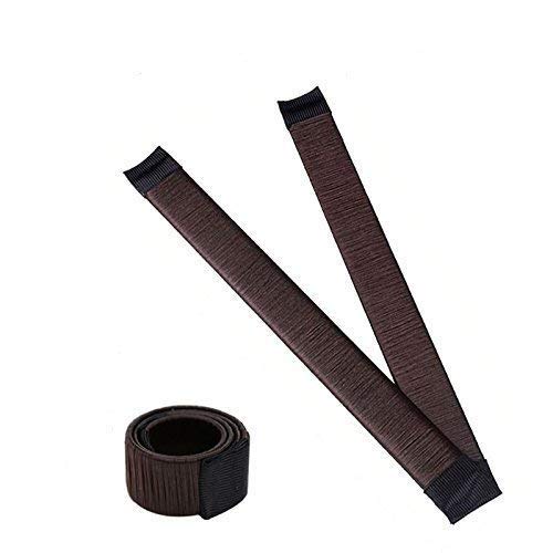 SIYAA Hair Donut Bun Maker - French Roller Hair Band for Women (Dark Brown, Pack of 1) | Perfect for Updos, Weddings & Everyday Hairstyles