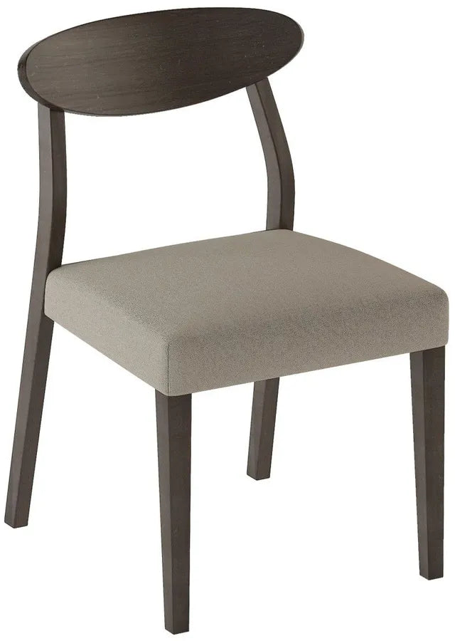 Beane Espresso Side Chair - Modern Wooden Dining Chair for Kitchen, Living Room & Office - Comfortable & Stylish Home Furniture for Small Spaces