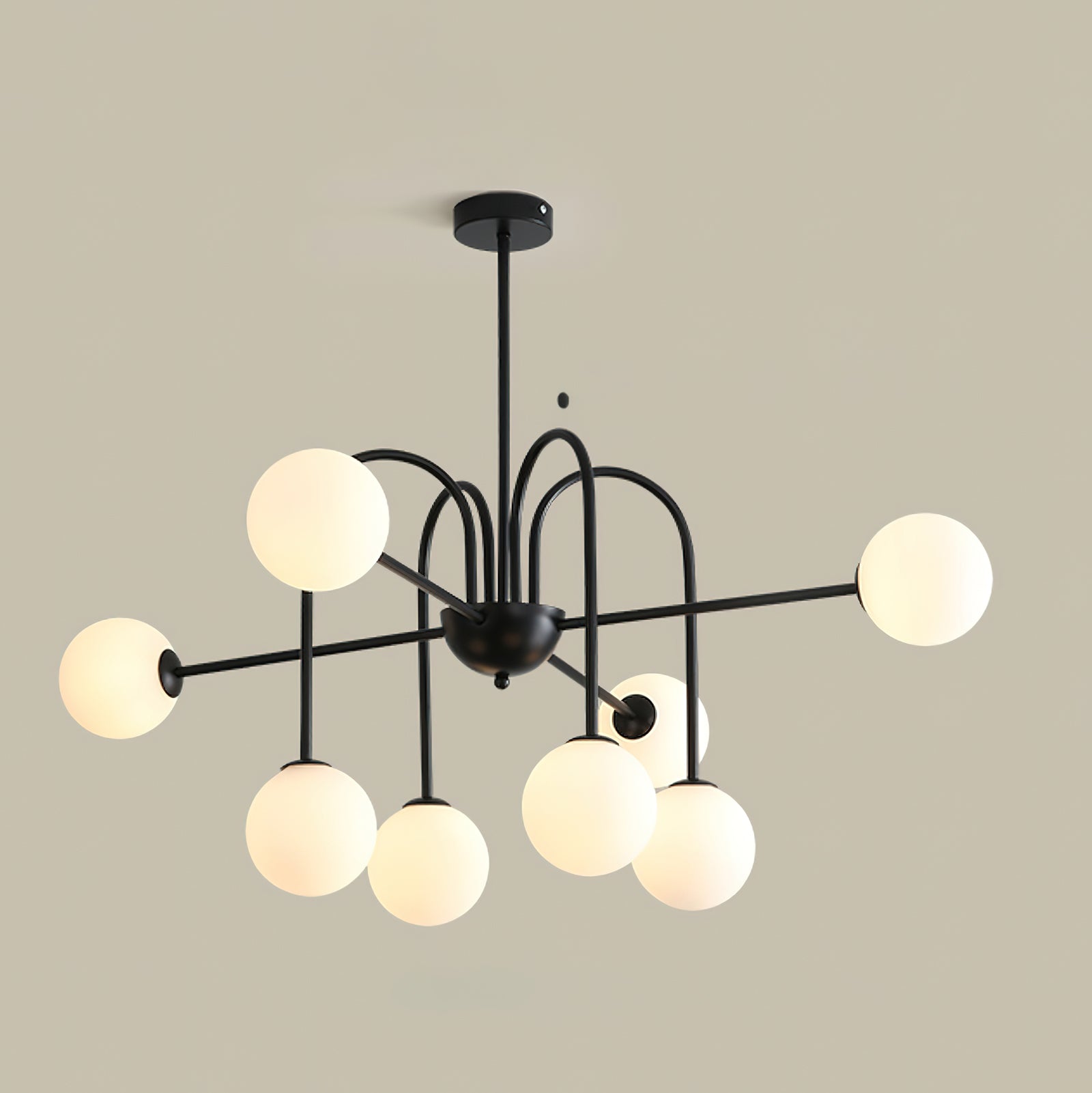 Hayes Bubble Chandelier - Modern Glass Ceiling Light Fixture for Dining Room, Living Room & Bedroom | Elegant Lighting Decor for Home & Office