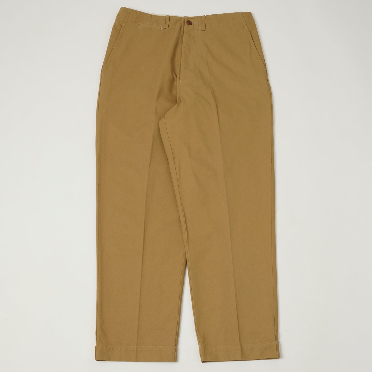 Merz b. Schwanen CHINO01 Organic Cotton Twill Chinos for Men - Classic Khaki Pants for Business Casual & Smart Office Wear