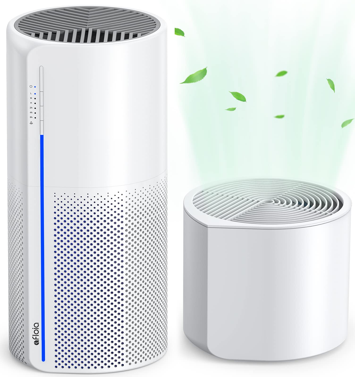 Afloia 2-in-1 HEPA Air Purifier & Humidifier with H13 True HEPA Filter - 3-Stage Filtration for Allergies, Pet Hair, Smoke & Odors - Auto Shut Off, Ultra Quiet, 7-Color Night Light - Perfect for Bedrooms, Living Rooms & Offices (MIRO PRO)