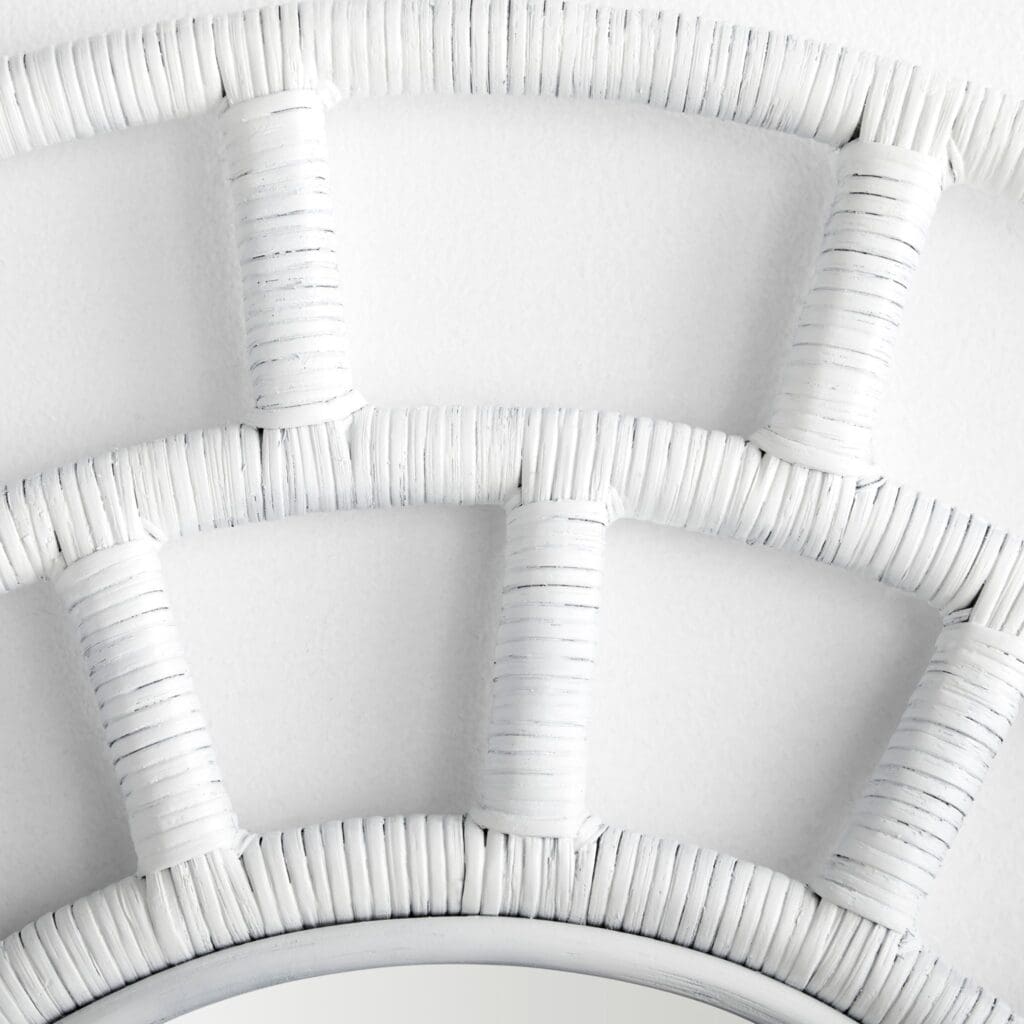 Cyan Design 11696 Comoros Mirror - Small White Wall Mirror for Bathroom, Bedroom & Entryway Decor