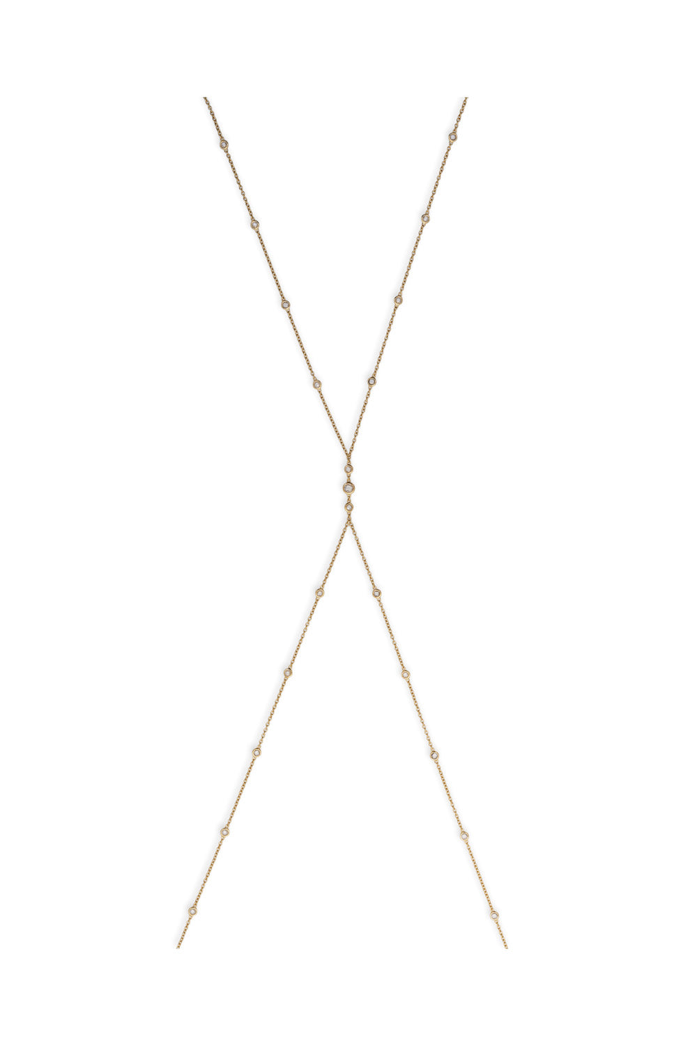 Jacquie Aiche x TOC Solstice Body Chain - Elegant Gold Layered Necklace for Women, Perfect for Festivals, Parties & Beach Vacations