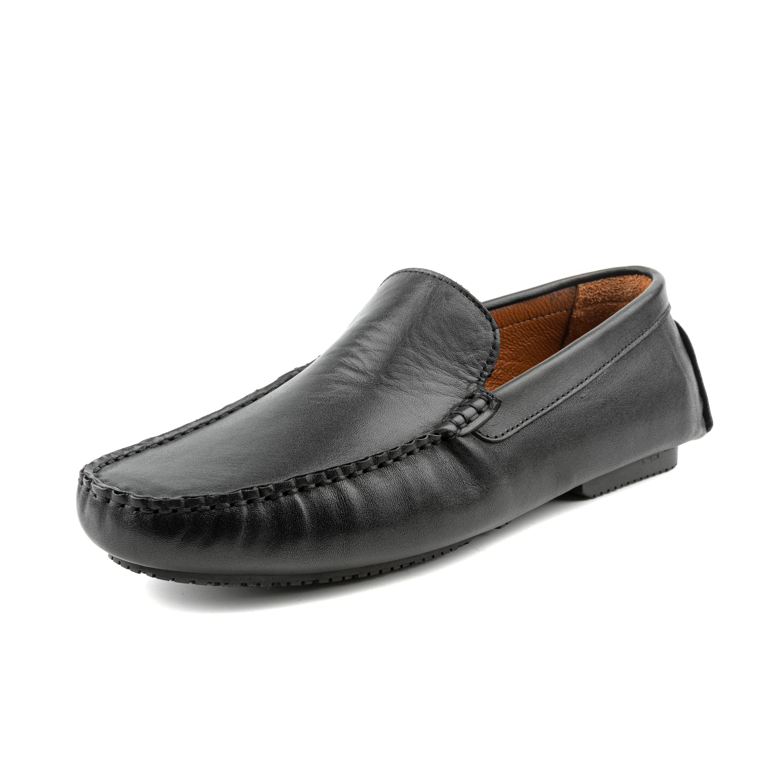 Men's Slip-On Loafers - Classic Driving Shoes & Fashion Sneakers | Lightweight Comfortable Leather Shoes with Soft Lining & Cushioned Insole | Perfect Gifts for Dad | Ideal for Casual Wear, Office & Travel