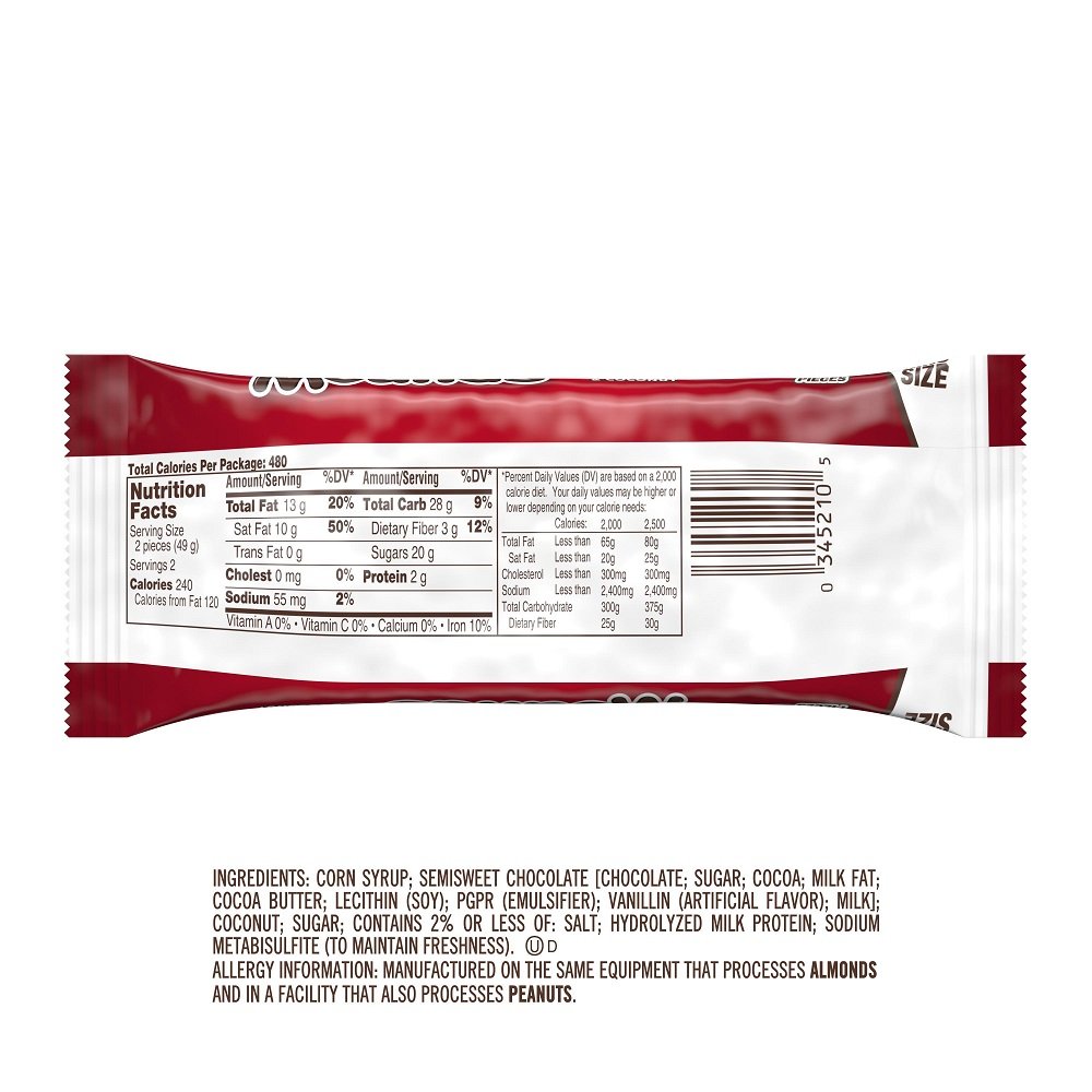 King Size Mounds Candy Bars - 3.5-Ounce (Pack of 18) | Coconut & Chocolate Candy | Perfect for Halloween, Parties & Office Snacks