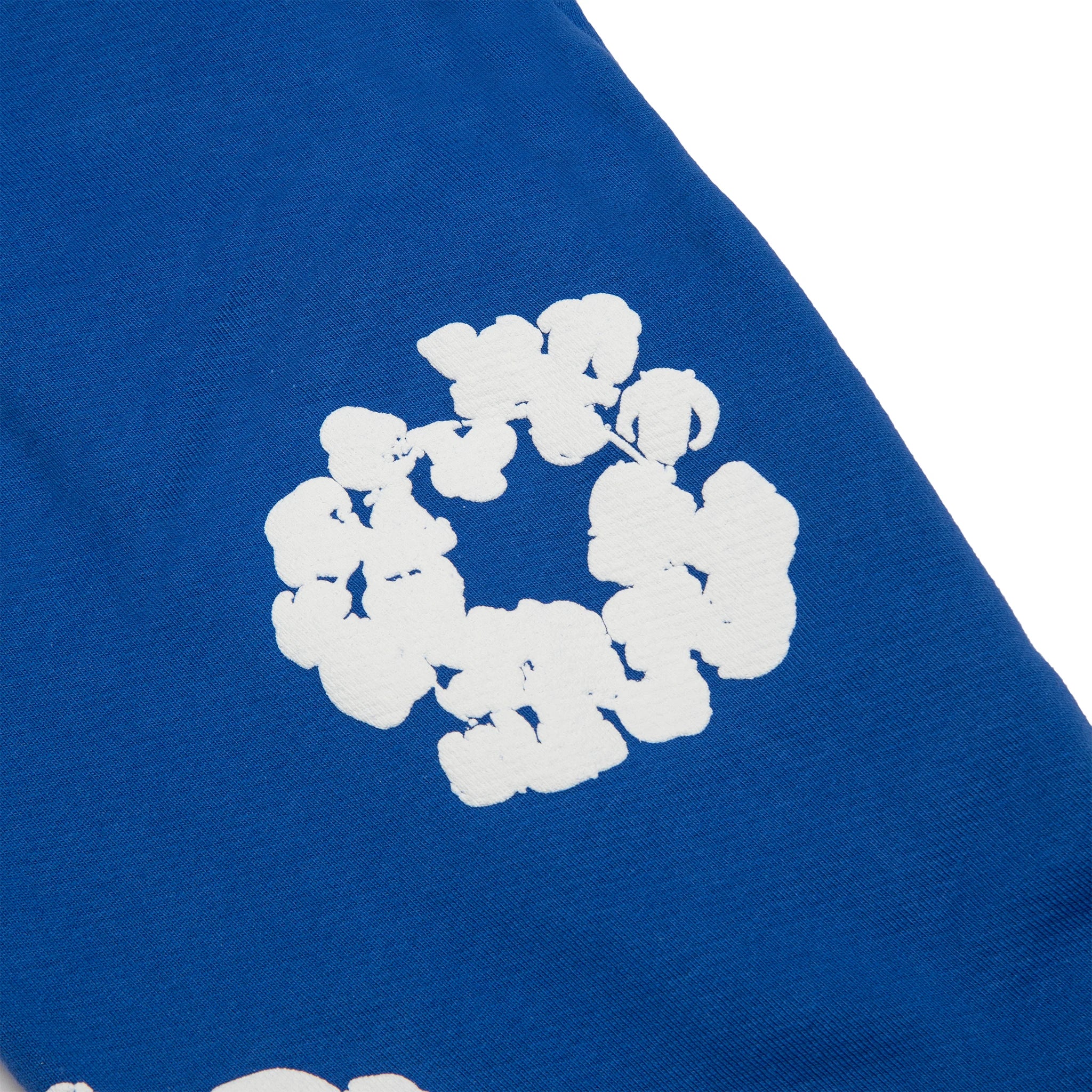 Denim Tears Cotton Wreath Royal Blue Sweatpants for Men - Comfortable Casual Joggers for Streetwear & Lounge Wear
