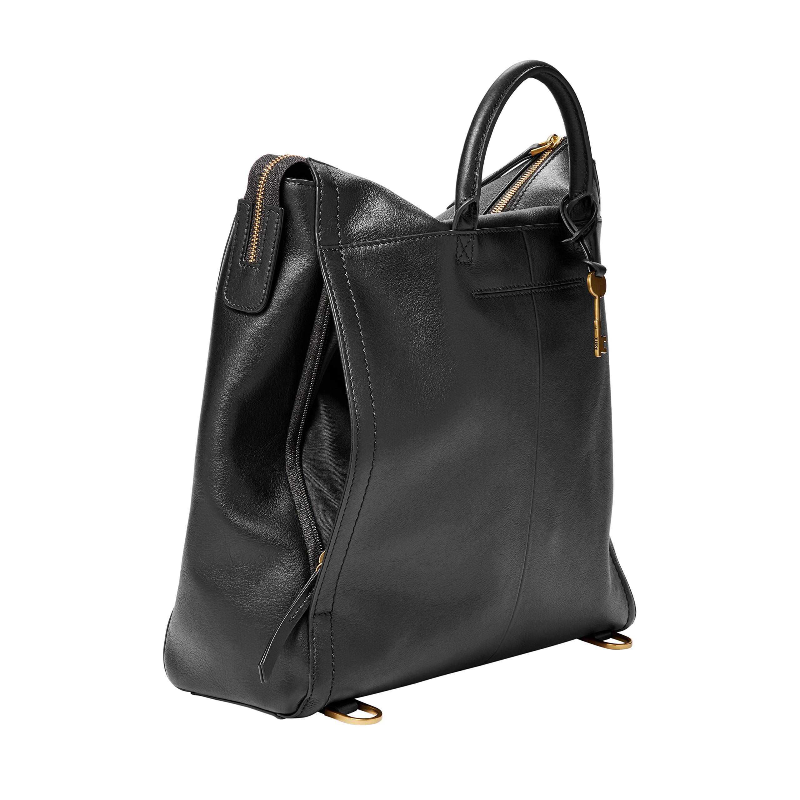 Fossil Women's Parker Genuine Leather Convertible Backpack Purse - Stylish Crossbody Handbag for Work, Travel & Everyday Use