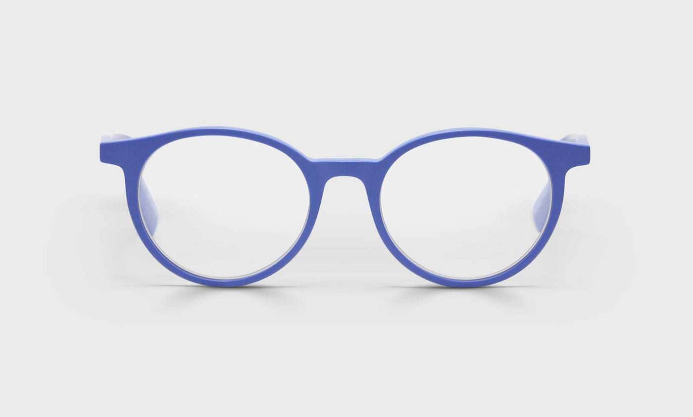 Case Closed Average Color 10 Matte Blue Glasses Frame - Stylish Matte Blue Front & Temples for Men & Women | Perfect for Everyday Wear, Work & Casual Outfits