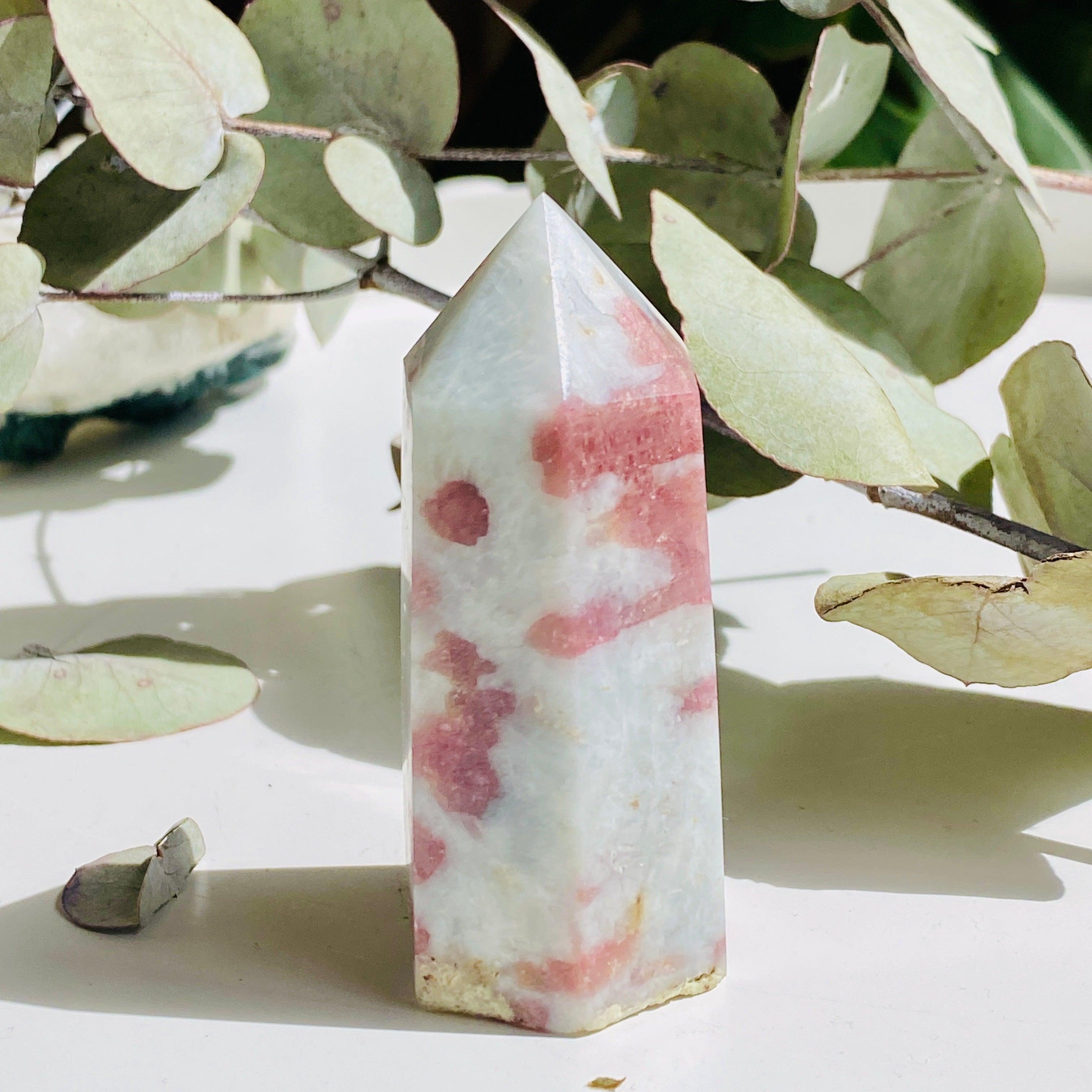 Natural Pink Tourmaline in Schist - Small Point Specimen c1450 | Gemstone Collection, Healing Crystals & Mineral Display for Home Decor