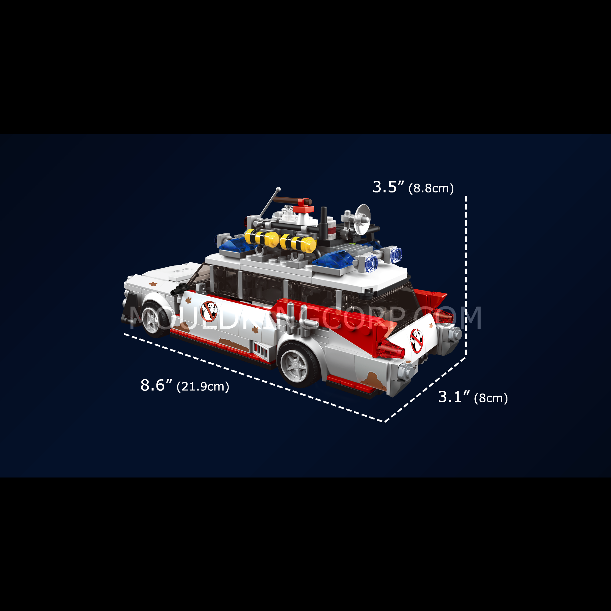Mould King 10021S Ghost Bus Model Building Set - 636 PCS Bricks, Haunted Bus Toy for Kids & Adults, Perfect for Halloween Decor & Collectors - Creative Building Blocks for Home Display & Gift Giving