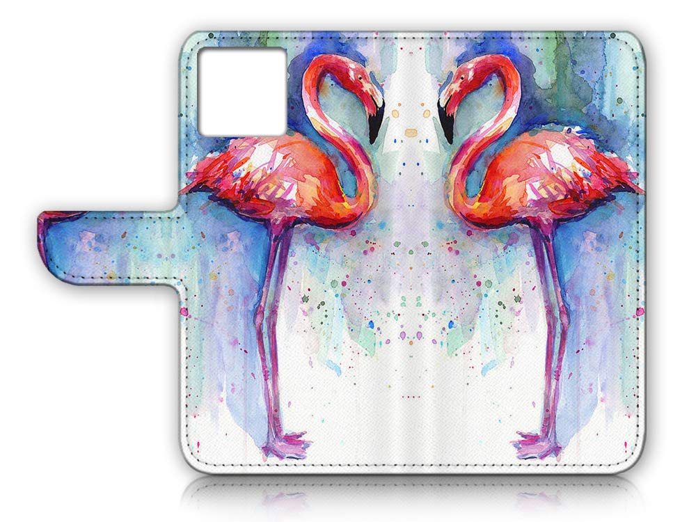 Premium Flip Wallet Phone Case for iPhone 12 Pro Max - Slim Protective Cover with Card Slots (A21758 Flamingo Design) | Perfect for Everyday Use, Travel & Business Meetings