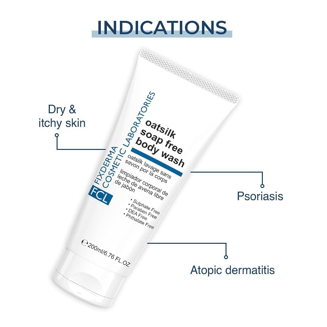 Gentle pH Balanced Body Wash for Rough & Dry Skin - Soothes Itchy Skin & Nourishes Sensitive Skin | Paraben & Sulfate Free | Non-Irritating Formula | 200ml | Perfect for Daily Shower & Post-Workout Care