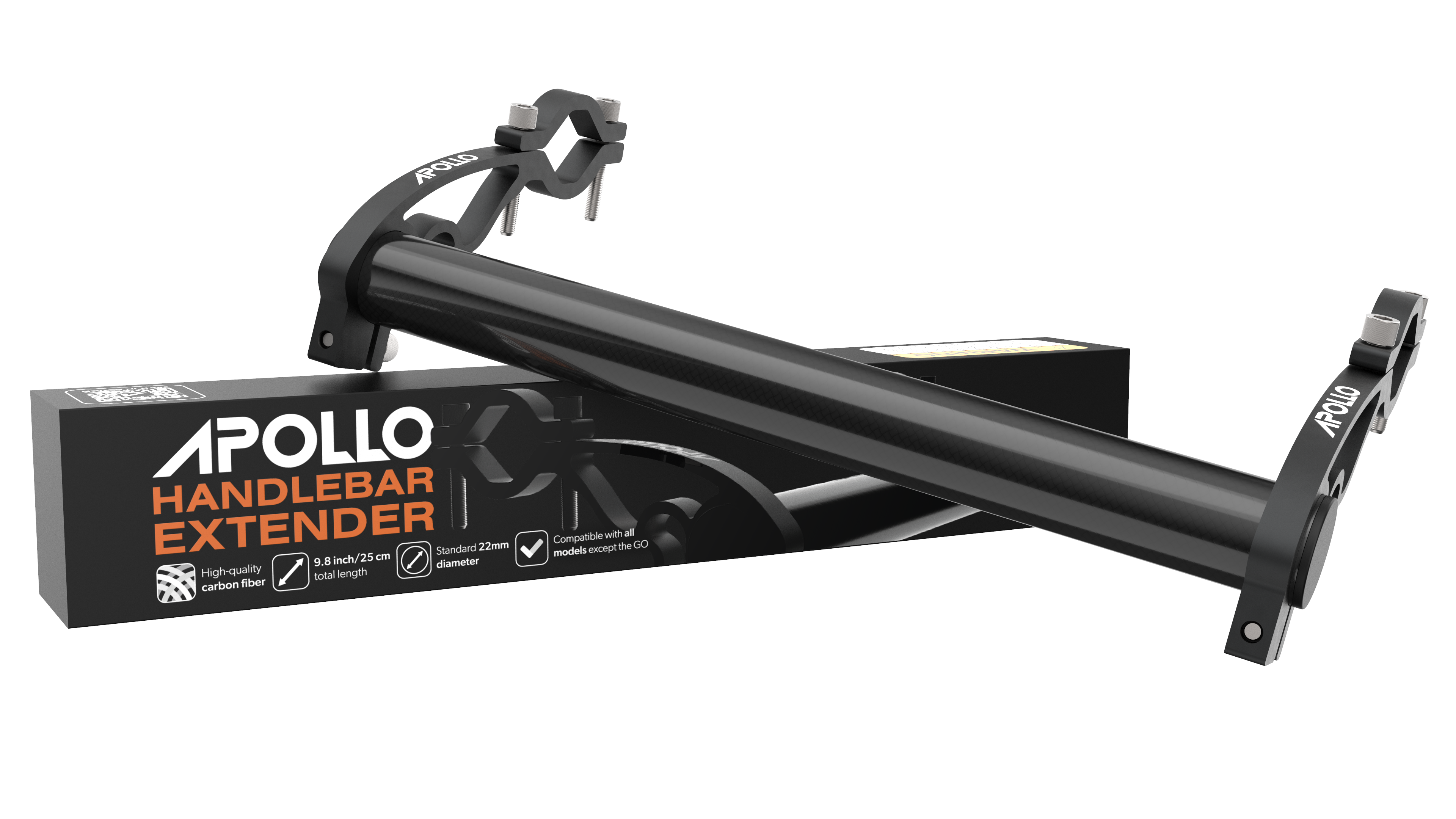 Apollo Bike Handlebar Extender - Adjustable Aluminum Alloy Handlebar Extension for Mountain & Road Bikes | Perfect for GPS, Phone Mounts & Bike Accessories | Cycling, Commuting & Outdoor Adventures