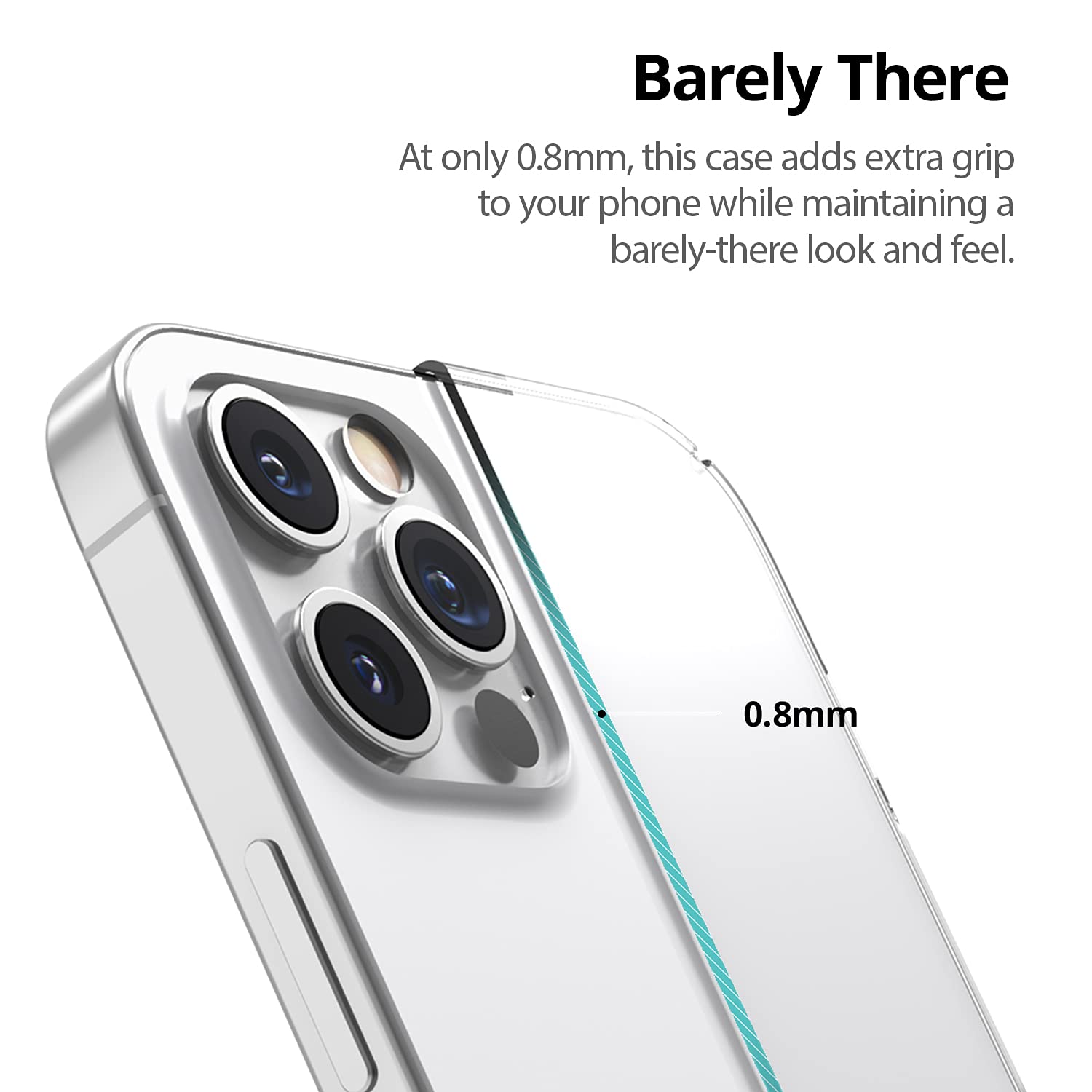 PATCHWORKS Ultra Thin Shockproof Crystal Clear Hard Case for iPhone 12 Mini 5G (5.4 inch 2020 Model) | MagSafe Compatible | Lightweight Protective Phone Cover | Perfect for Everyday Use, Travel & Work - Black