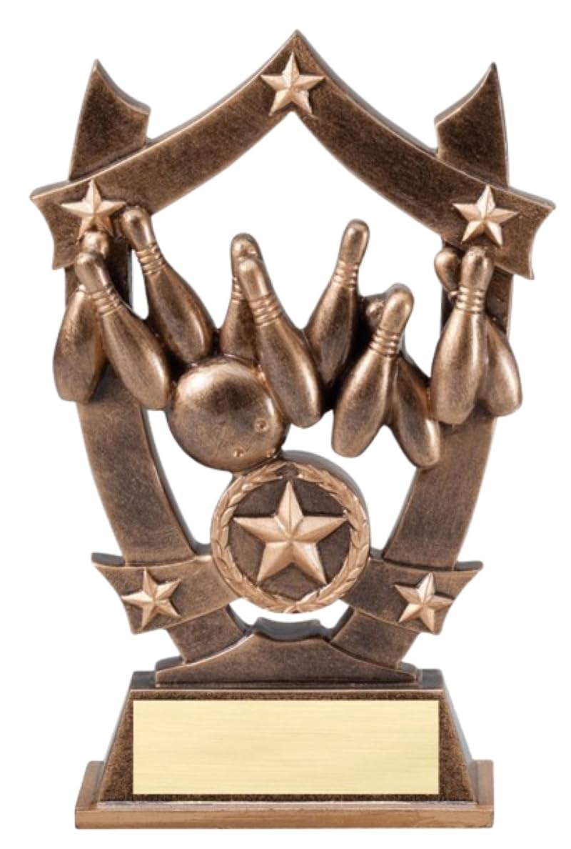 6.25 Inch Sports Star Trophy with Free Engraving - Perfect for Awards Ceremonies, School Competitions & Youth Sports Recognition