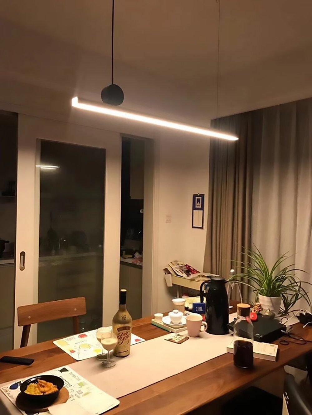 Modern Cale Suspension Lamp - Adjustable Hanging Pendant Light for Kitchen Island, Dining Room & Bedroom - Industrial Style Ceiling Fixture with Vintage Edison Bulbs