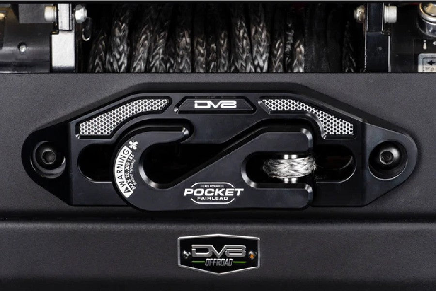 DV8 Synthetic Rope Winch Pocket Fairlead - Heavy Duty Off-Road Recovery Accessory for Jeep, Truck & ATV - Perfect for Trail Riding & 4x4 Adventures