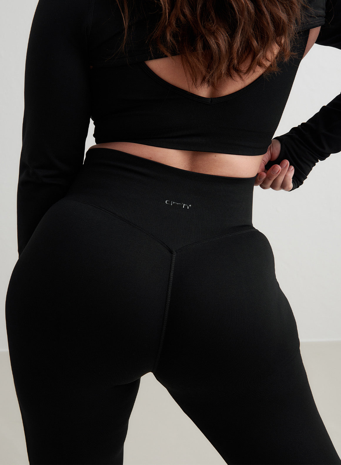 Black Shape Seamless Flare Tights for Women - High Waisted Yoga Pants with Bootcut Leggings for Workout, Dance & Everyday Wear